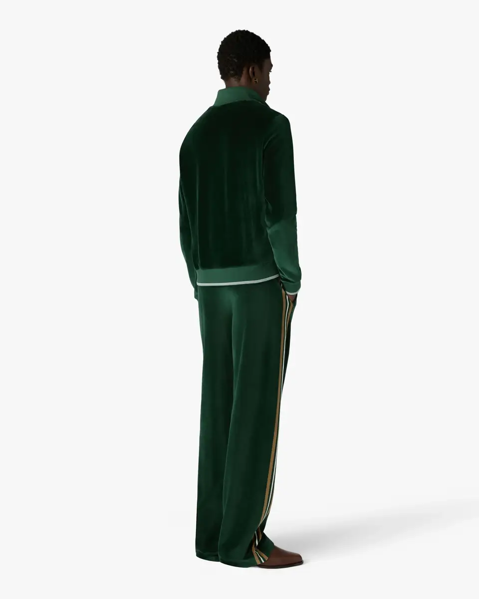 Casablanca Green & Brown Stripe Velour Track Pants | Thumbnail 3 Casablanca Green & Brown Stripe Velour Track Pants | Thumbnail 3