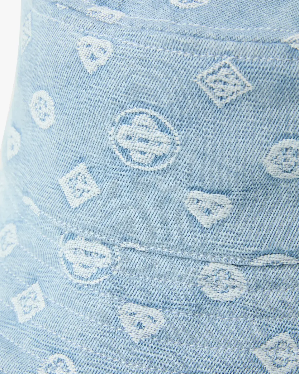 Casablanca Light Blue Denim Bucket Hat | Thumbnail 3 Casablanca Light Blue Denim Bucket Hat | Thumbnail 3