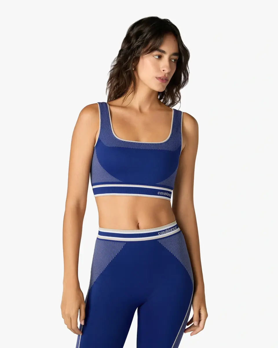 Casablanca Blue Seamless Bralette | Thumbnail 4 Casablanca Blue Seamless Bralette | Thumbnail 4