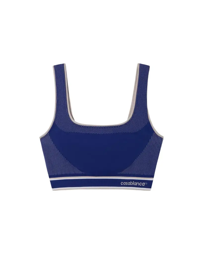 Casablanca Blue Seamless Bralette