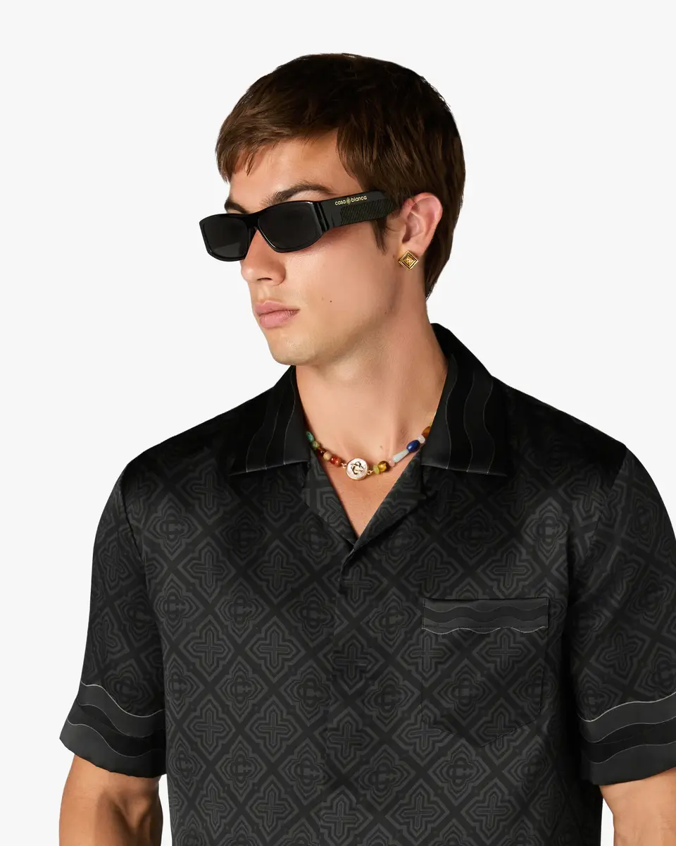 Casablanca Black Streamline Sunglasses | Thumbnail 2