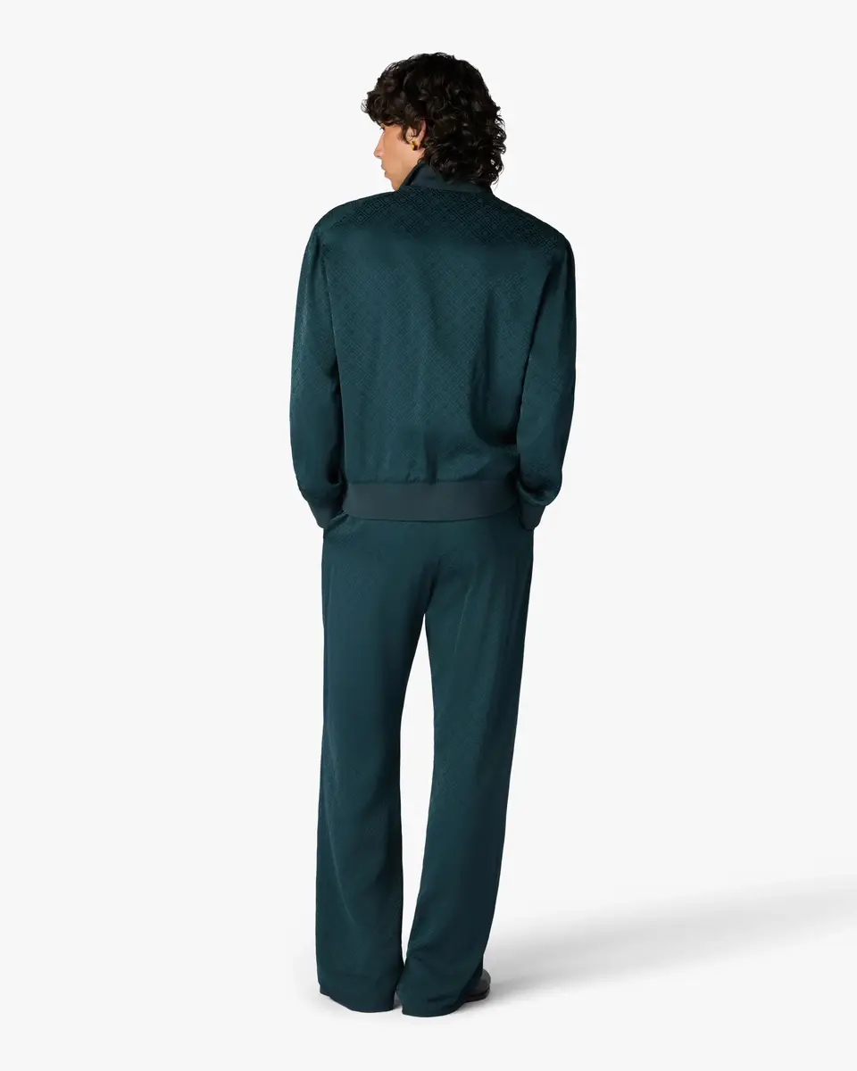 Casablanca Dark Teal Monogram Trousers | Thumbnail 3 Casablanca Dark Teal Monogram Trousers | Thumbnail 3