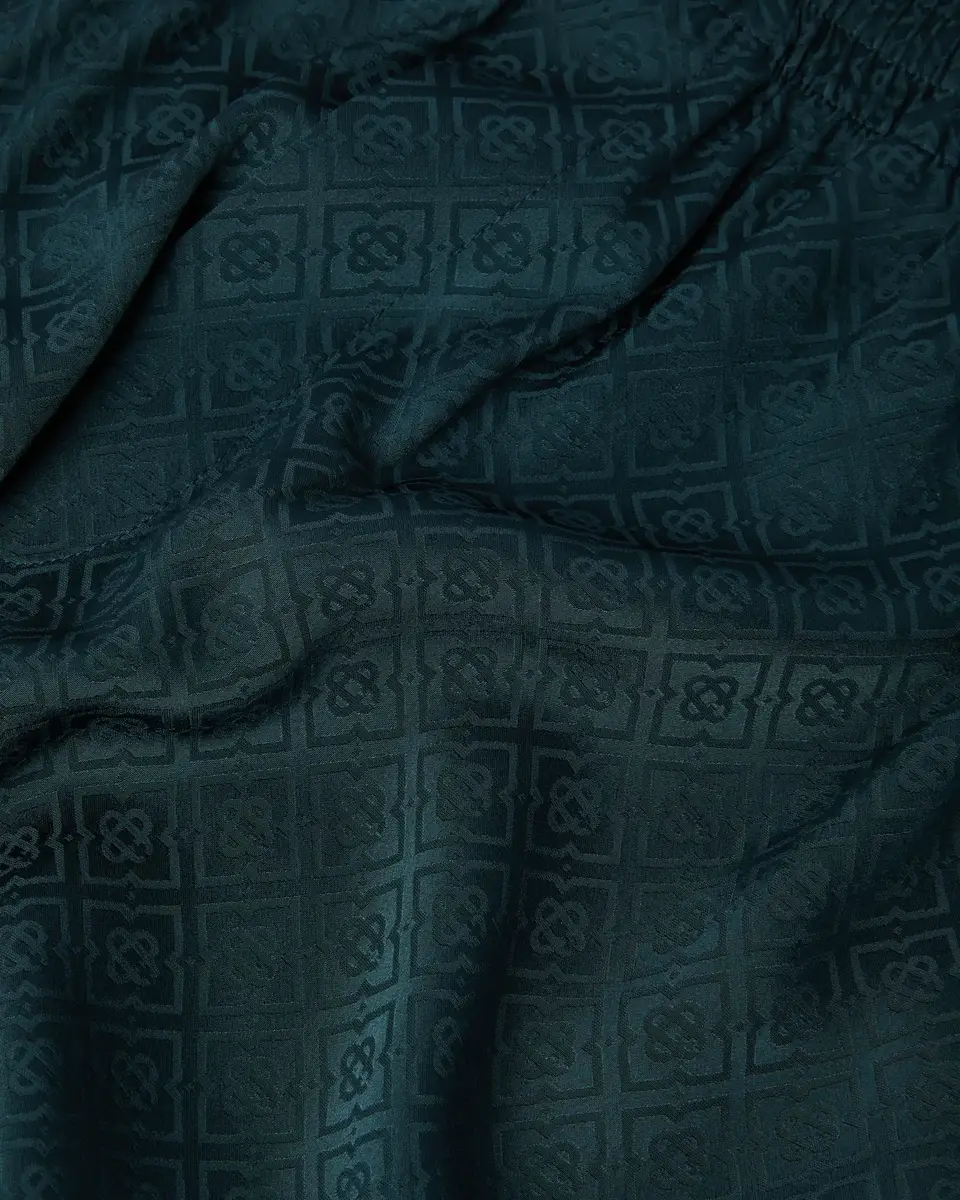 Casablanca Dark Teal Monogram Trousers | Thumbnail 6 Casablanca Dark Teal Monogram Trousers | Thumbnail 6