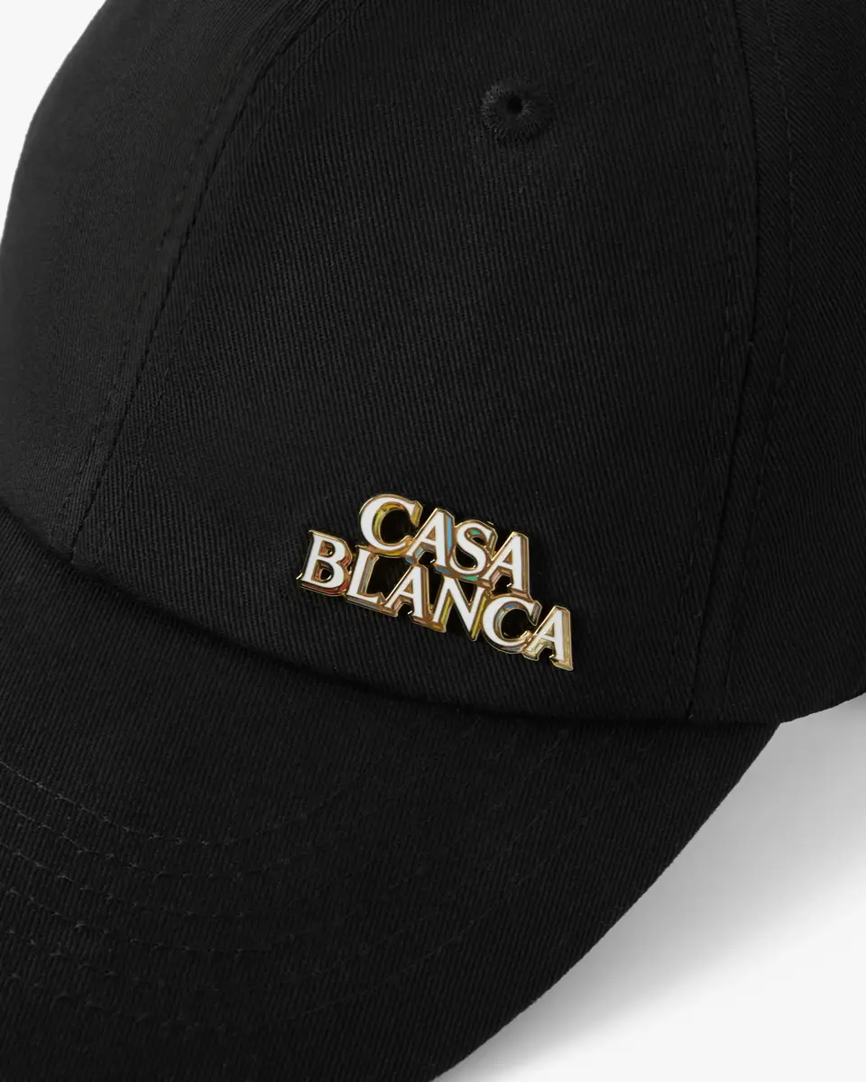 Casablanca Black Stacked Logo Rivet Cap | Thumbnail 2 Casablanca Black Stacked Logo Rivet Cap | Thumbnail 2