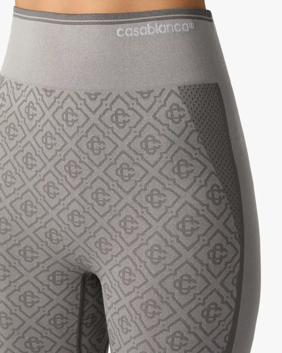 Casablanca Light Grey Seamless Monogram Leggings | Thumbnail 5 Casablanca Light Grey Seamless Monogram Leggings | Thumbnail 5
