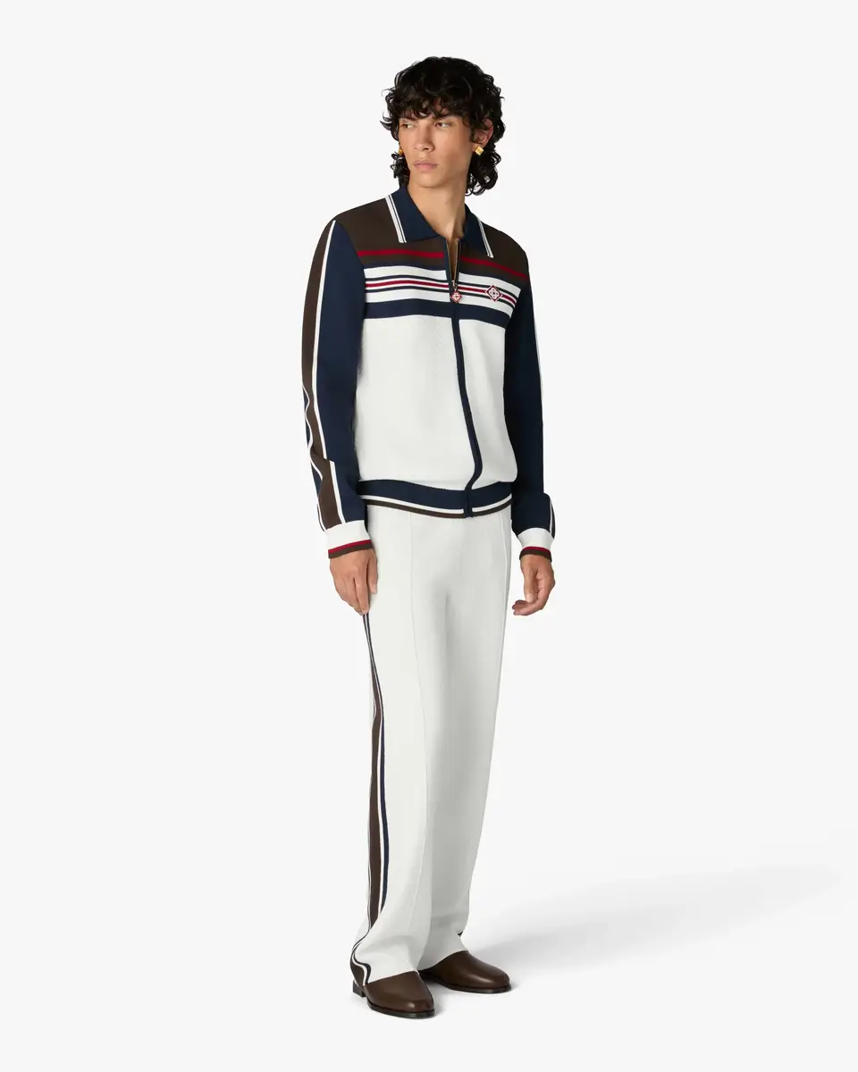 Casablanca Café Culture Stripe Track Pants in Brown | Thumbnail 2 Casablanca Café Culture Stripe Track Pants in Brown | Thumbnail 2
