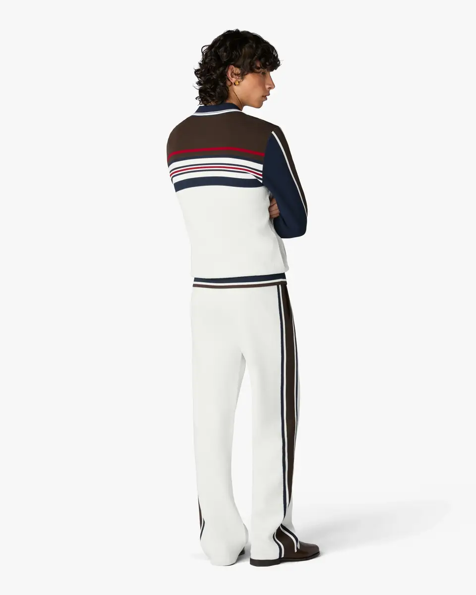 Casablanca Café Culture Stripe Track Pants in Brown | Thumbnail 3 Casablanca Café Culture Stripe Track Pants in Brown | Thumbnail 3