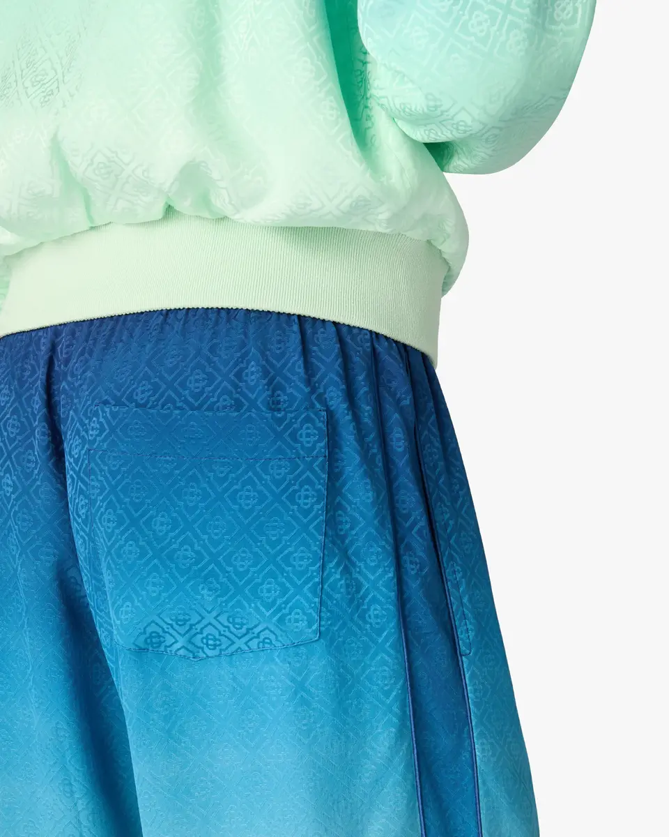 Casablanca Blue & Green Gradient Monogram Jacquard Trousers | Thumbnail 5 Casablanca Blue & Green Gradient Monogram Jacquard Trousers | Thumbnail 5