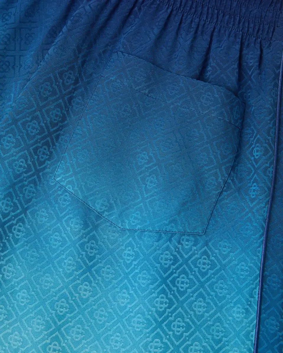 Casablanca Blue & Green Gradient Monogram Jacquard Trousers | Thumbnail 6 Casablanca Blue & Green Gradient Monogram Jacquard Trousers | Thumbnail 6