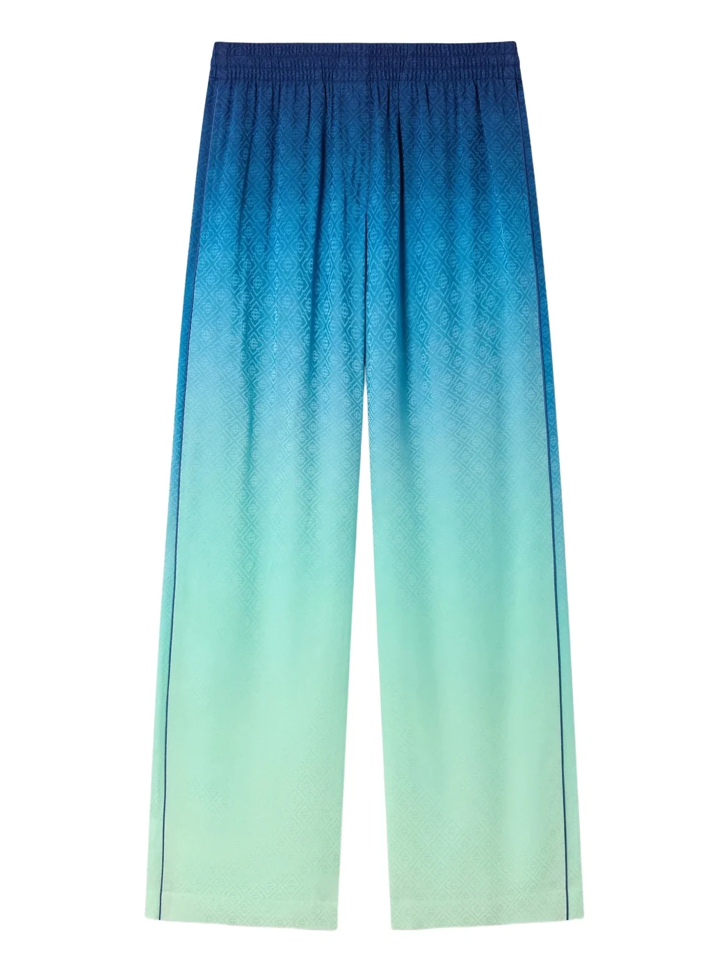 Casablanca Blue & Green Gradient Monogram Jacquard Trousers