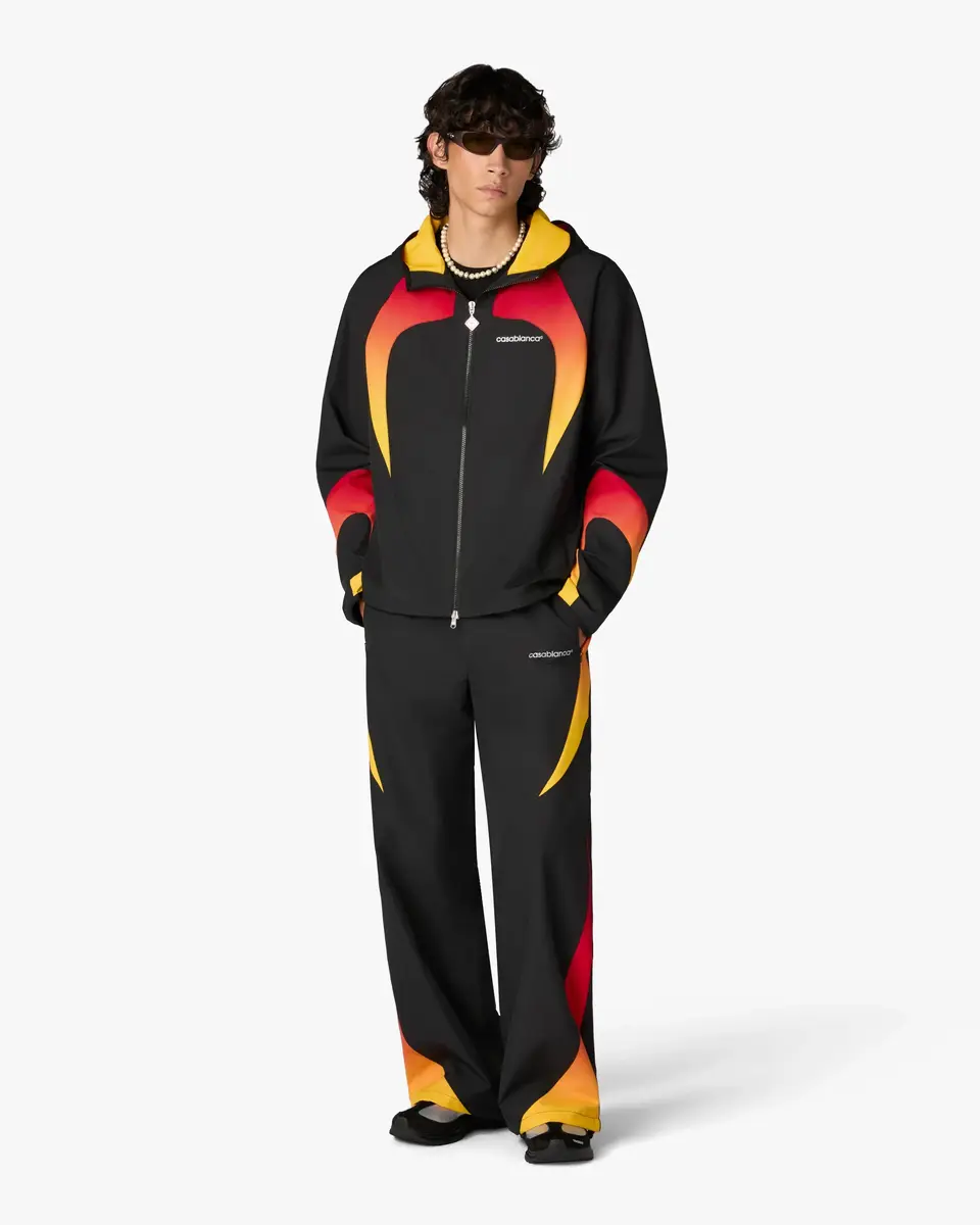 Casablanca Black & Orange Gradient Track Pants | Thumbnail 2