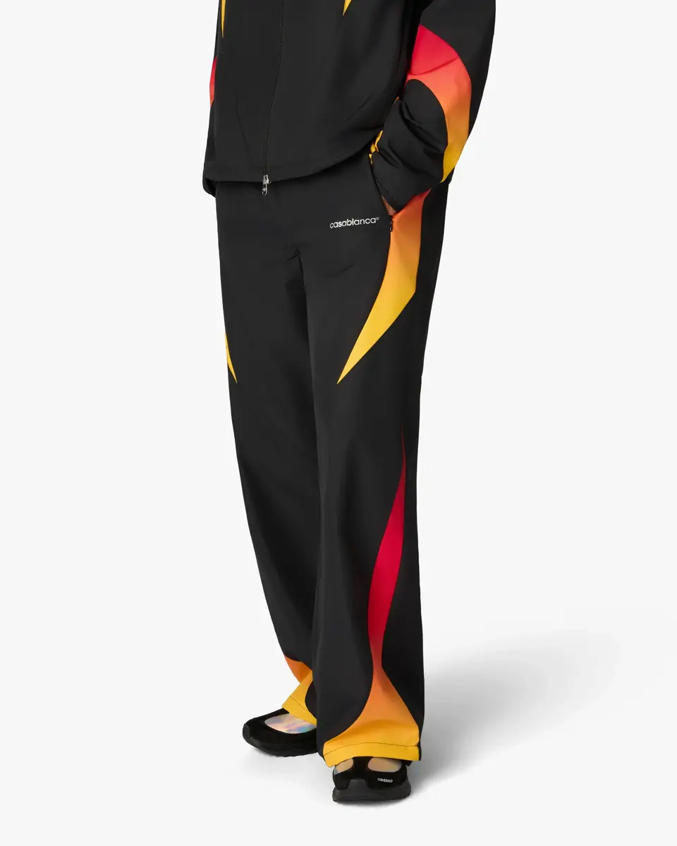 Casablanca Black & Orange Gradient Track Pants | Thumbnail 4