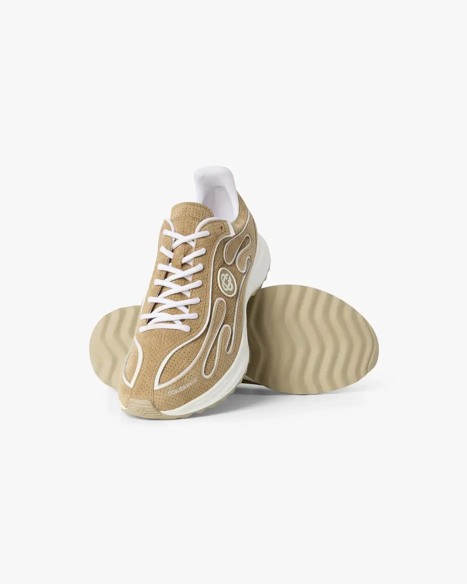 Casablanca Beige Suede Stade Sneaker | Thumbnail 3 Casablanca Beige Suede Stade Sneaker | Thumbnail 3