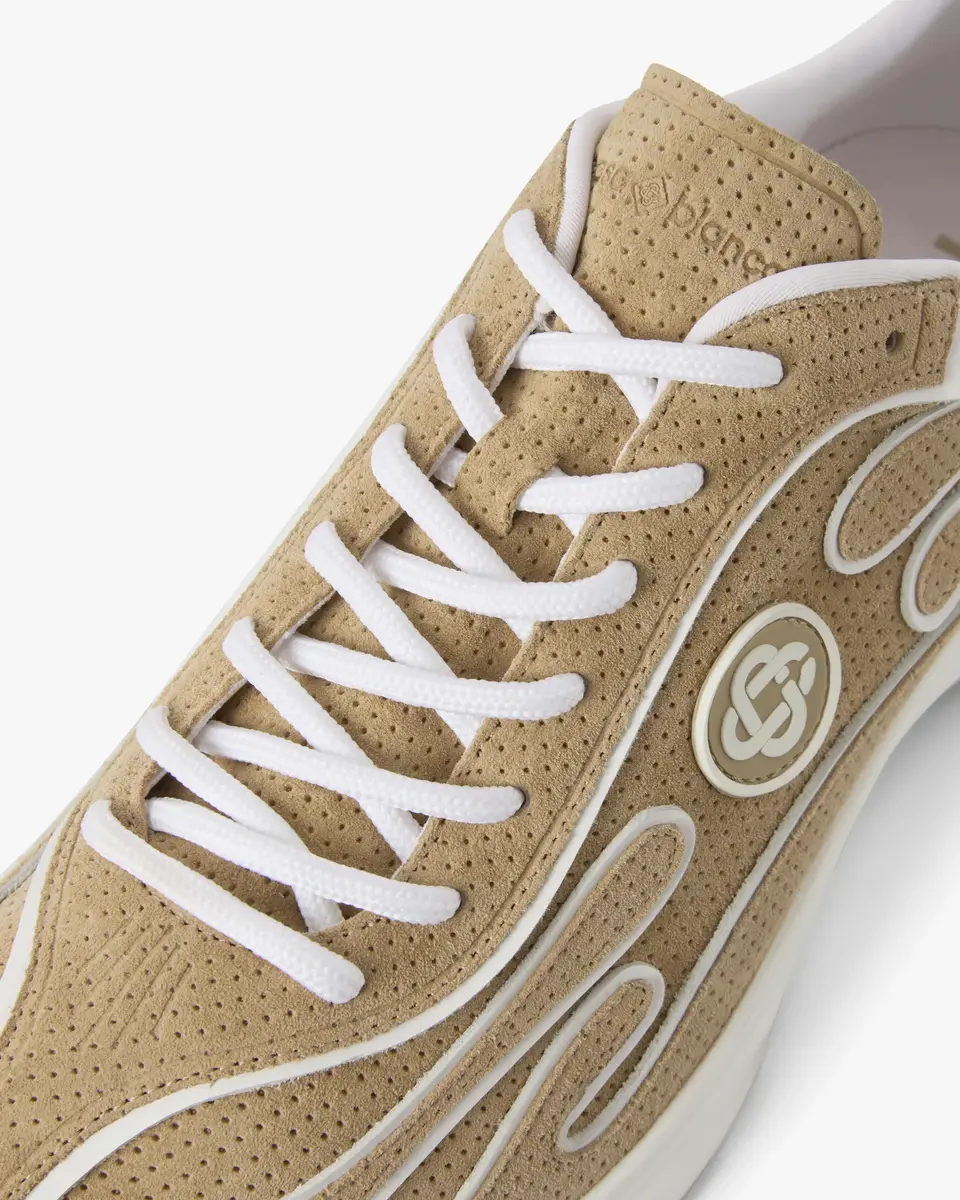 Casablanca Beige Suede Stade Sneaker | Thumbnail 4 Casablanca Beige Suede Stade Sneaker | Thumbnail 4