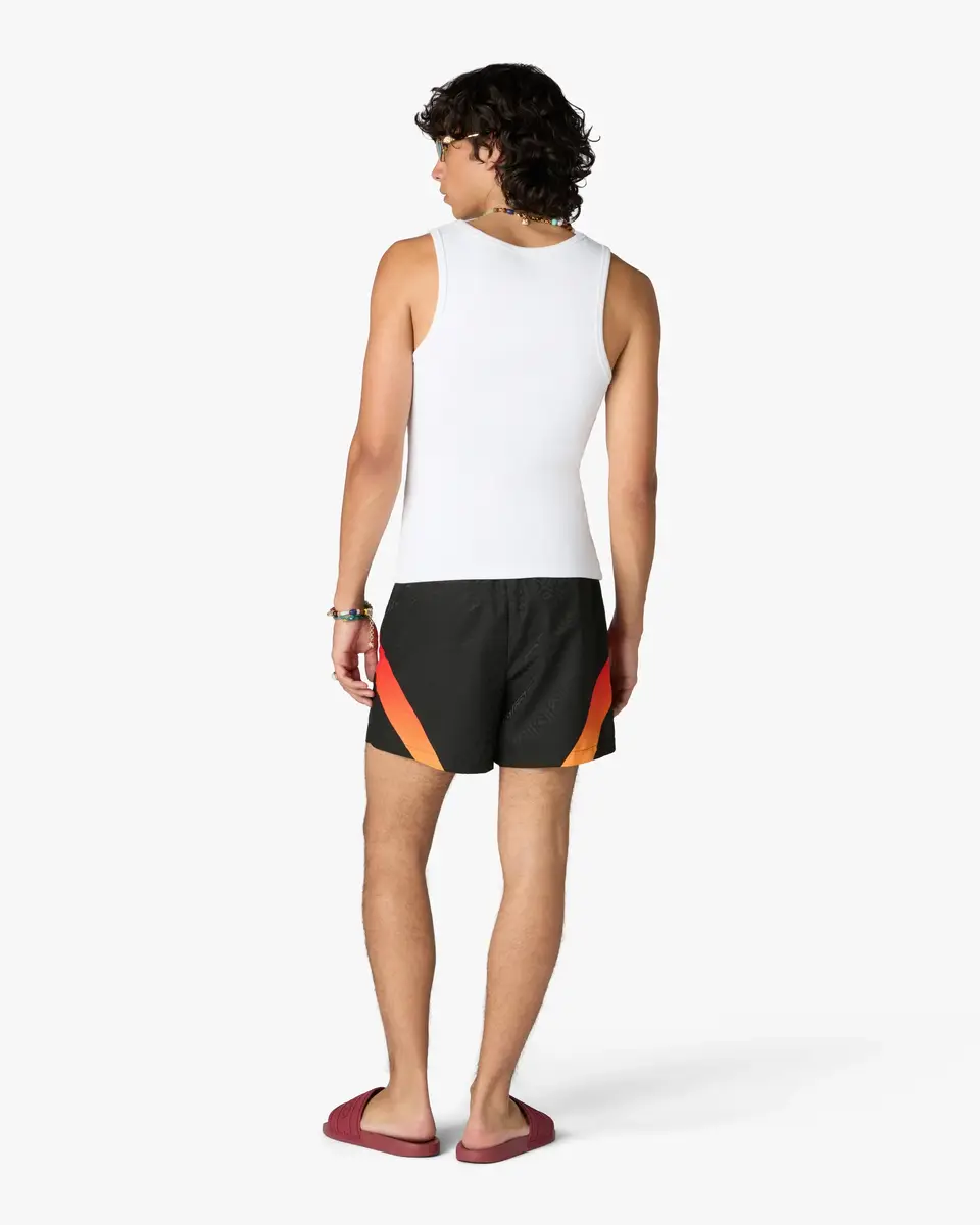 Casablanca Black & Orange Gradient Jacquard Swim Shorts | Thumbnail 3 Casablanca Black & Orange Gradient Jacquard Swim Shorts | Thumbnail 3