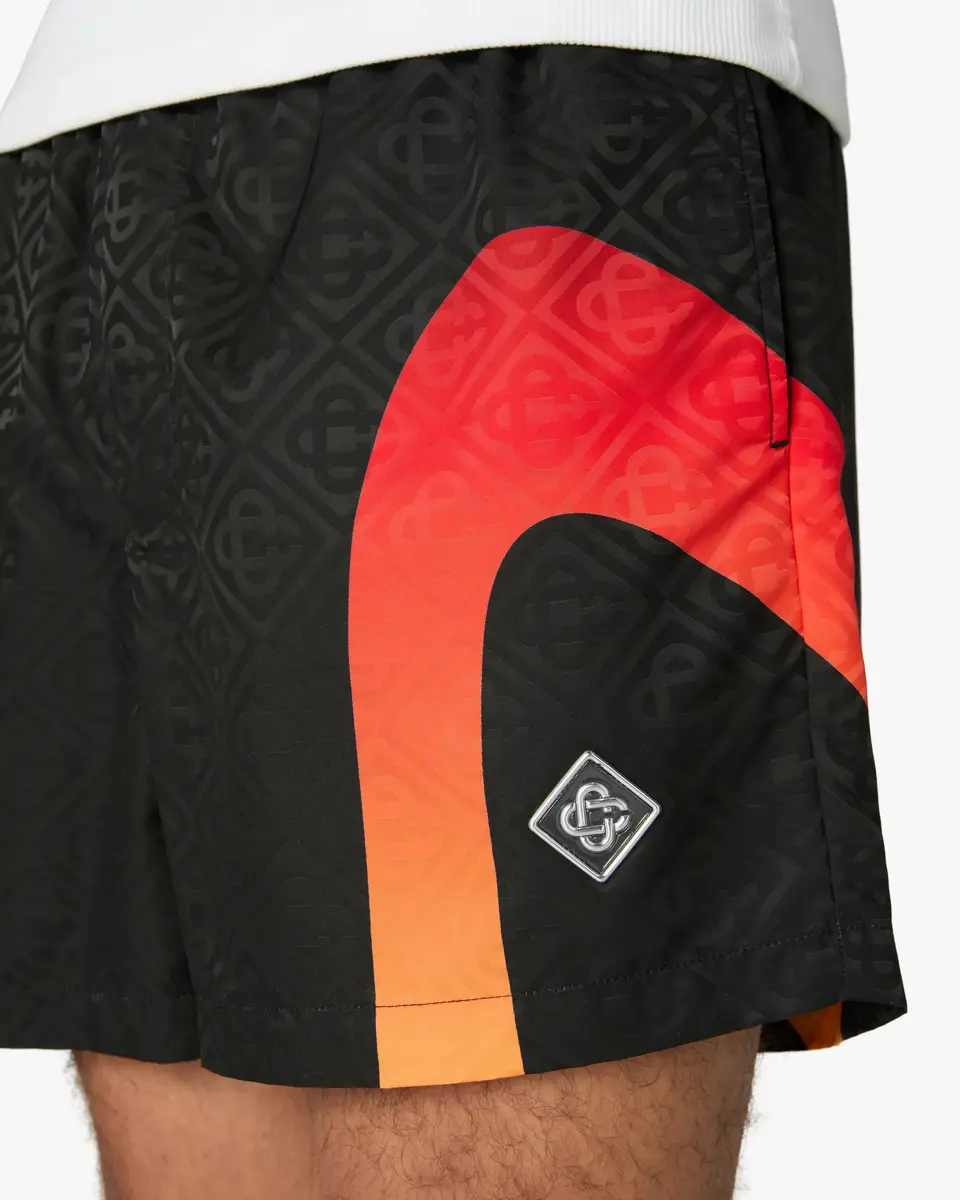 Casablanca Black & Orange Gradient Jacquard Swim Shorts | Thumbnail 5 Casablanca Black & Orange Gradient Jacquard Swim Shorts | Thumbnail 5