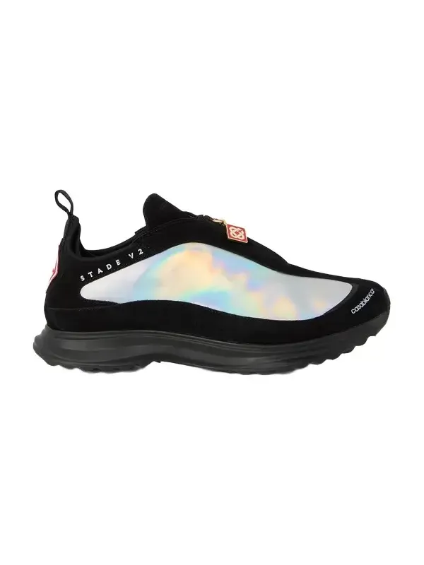 Casablanca Black & Silver Stade Zip Sneaker