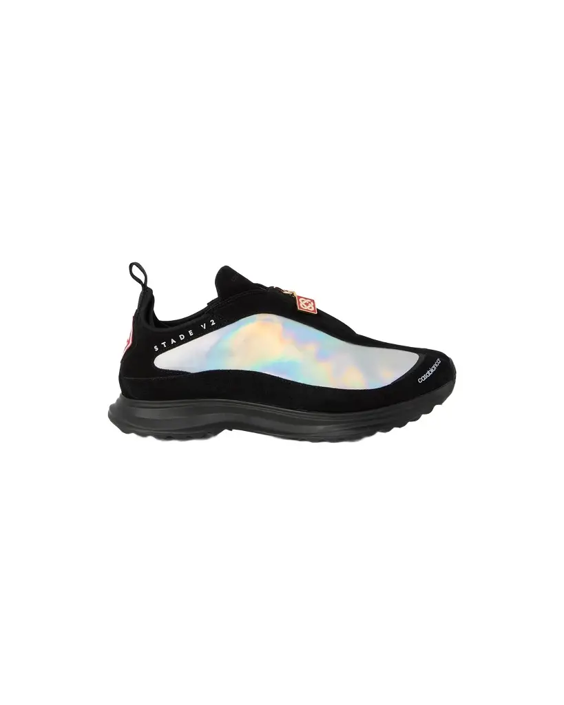 Casablanca Black & Silver Stade Zip Sneaker