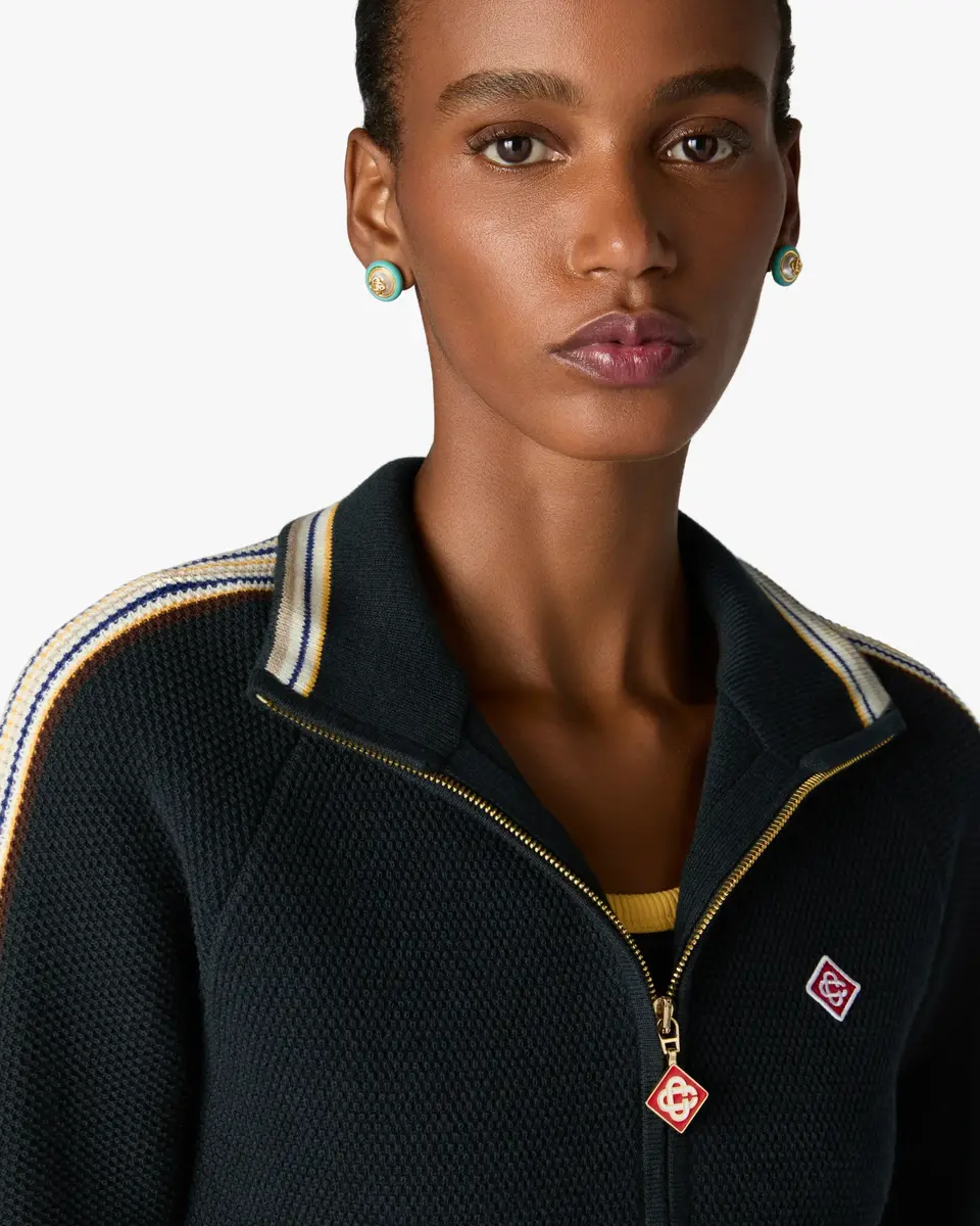 Casablanca Café Culture Wool Track Jacket | Thumbnail 5 Casablanca Café Culture Wool Track Jacket | Thumbnail 5