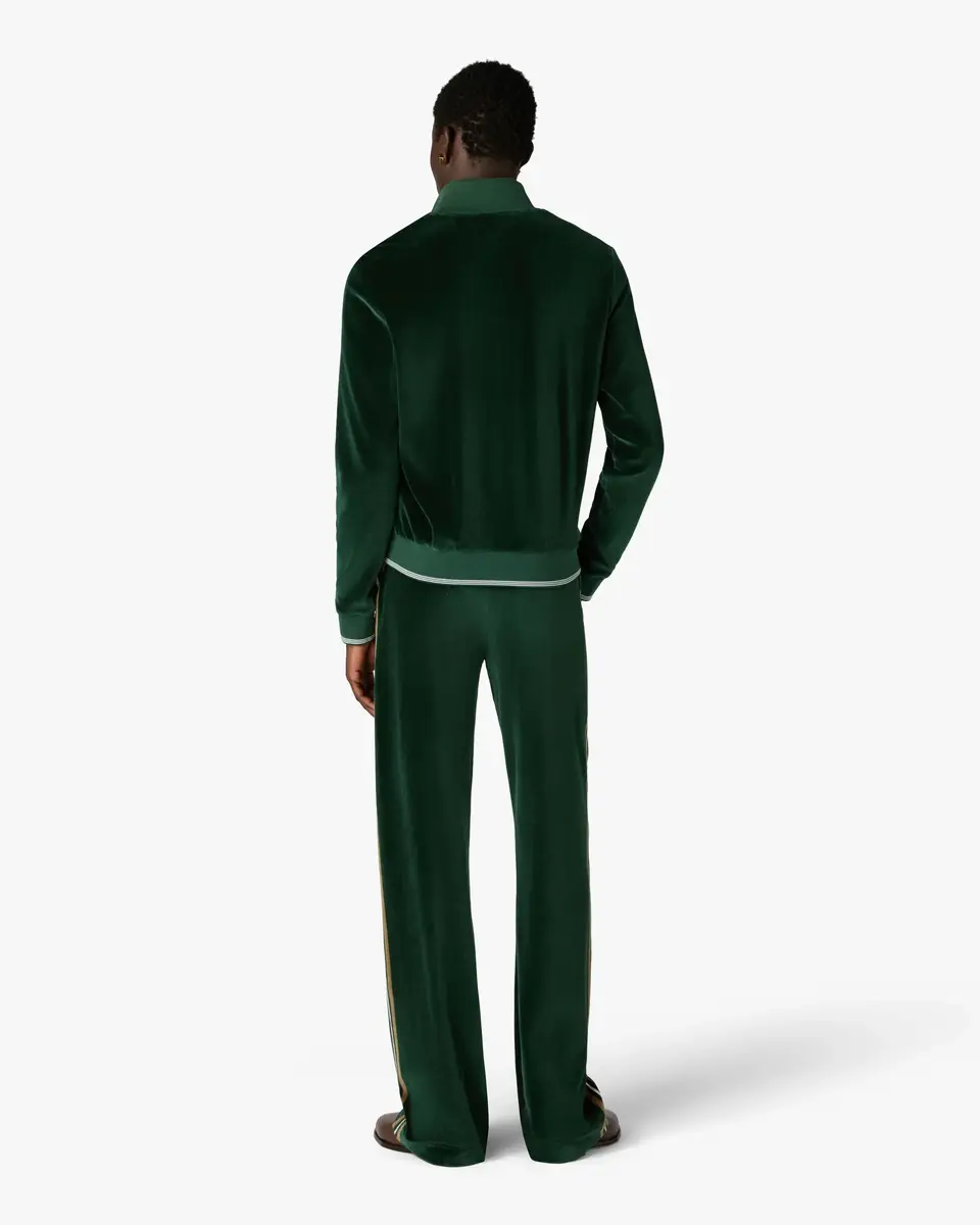 Casablanca Green & Brown Stripe Velour Track Jacket | Thumbnail 3 Casablanca Green & Brown Stripe Velour Track Jacket | Thumbnail 3