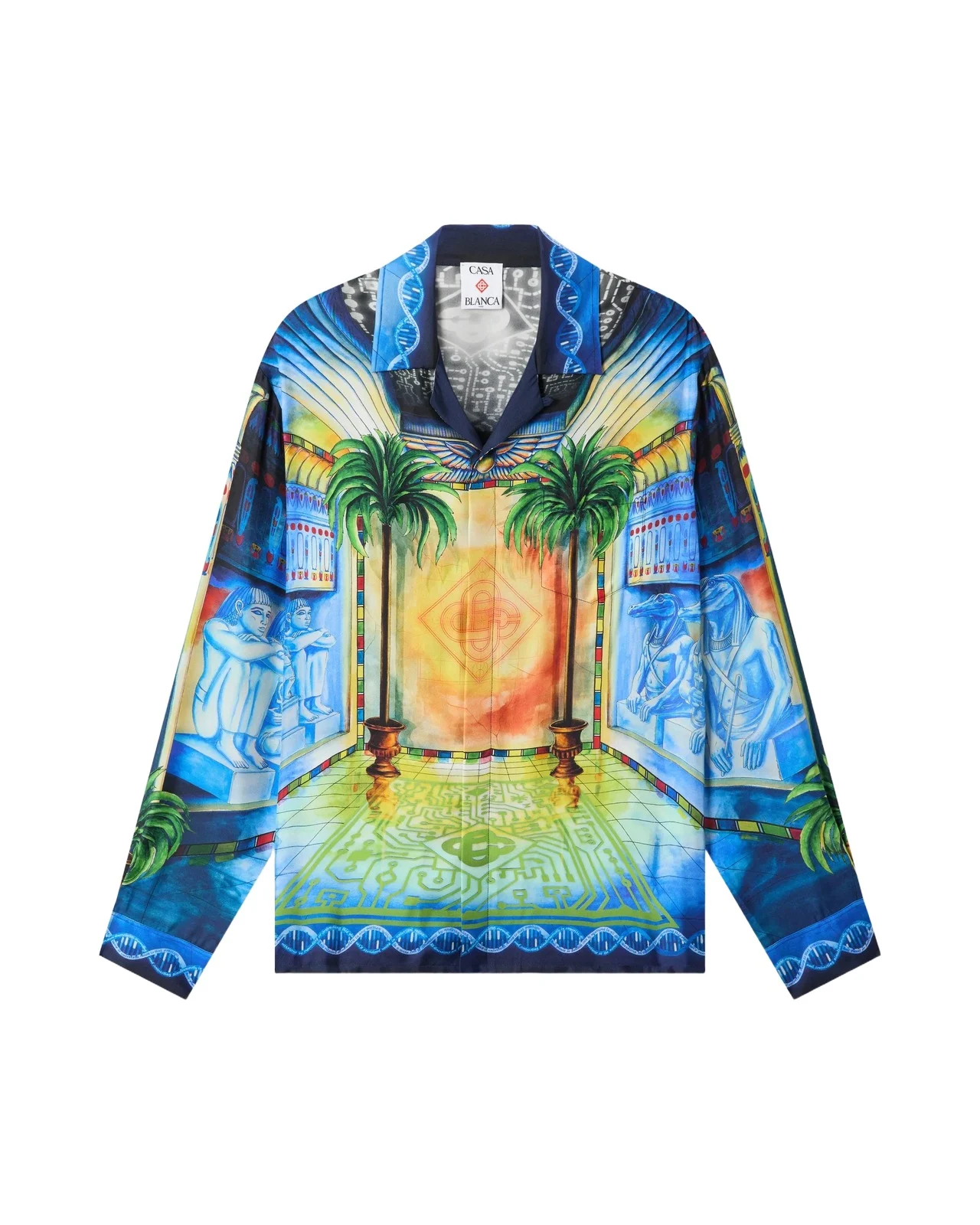 Geometrie Sacree Long Sleeve Silk Twill Shirt Geometrie Sacree Long Sleeve Silk Twill Shirt