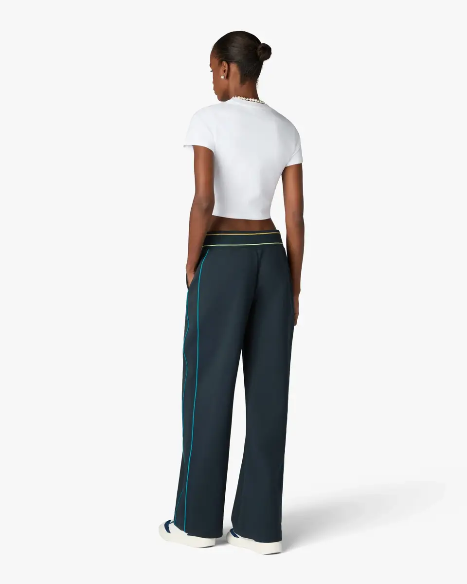 Casablanca Navy Low-Rise Punto Joggers with Contrast Piping | Thumbnail 3 Casablanca Navy Low-Rise Punto Joggers with Contrast Piping | Thumbnail 3