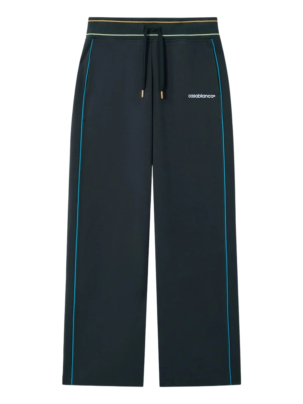 Navy Low-Rise Punto Joggers with Contrast Piping