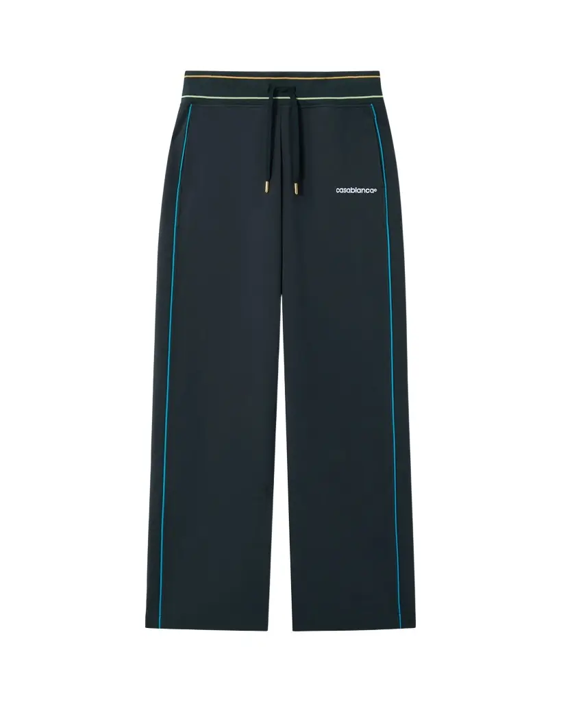 Casablanca Navy Low-Rise Punto Joggers with Contrast Piping