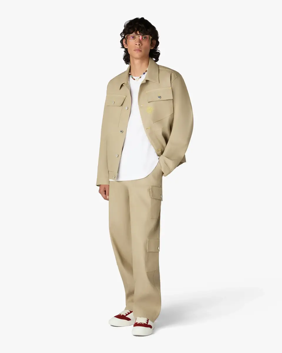 Casablanca Beige Desert Canvas Denim Jacket | Thumbnail 2 Casablanca Beige Desert Canvas Denim Jacket | Thumbnail 2