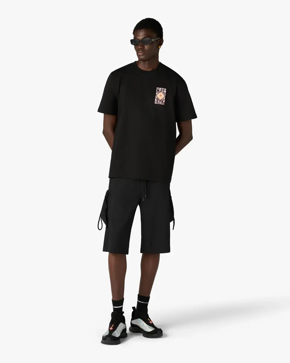 Casablanca Black Hermons Mirage Short Sleeve T-Shirt | Thumbnail 2 Casablanca Black Hermons Mirage Short Sleeve T-Shirt | Thumbnail 2