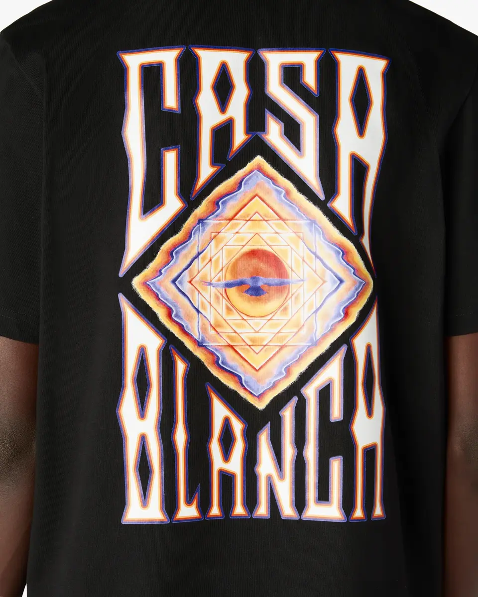 Casablanca Black Hermons Mirage Short Sleeve T-Shirt | Thumbnail 5 Casablanca Black Hermons Mirage Short Sleeve T-Shirt | Thumbnail 5