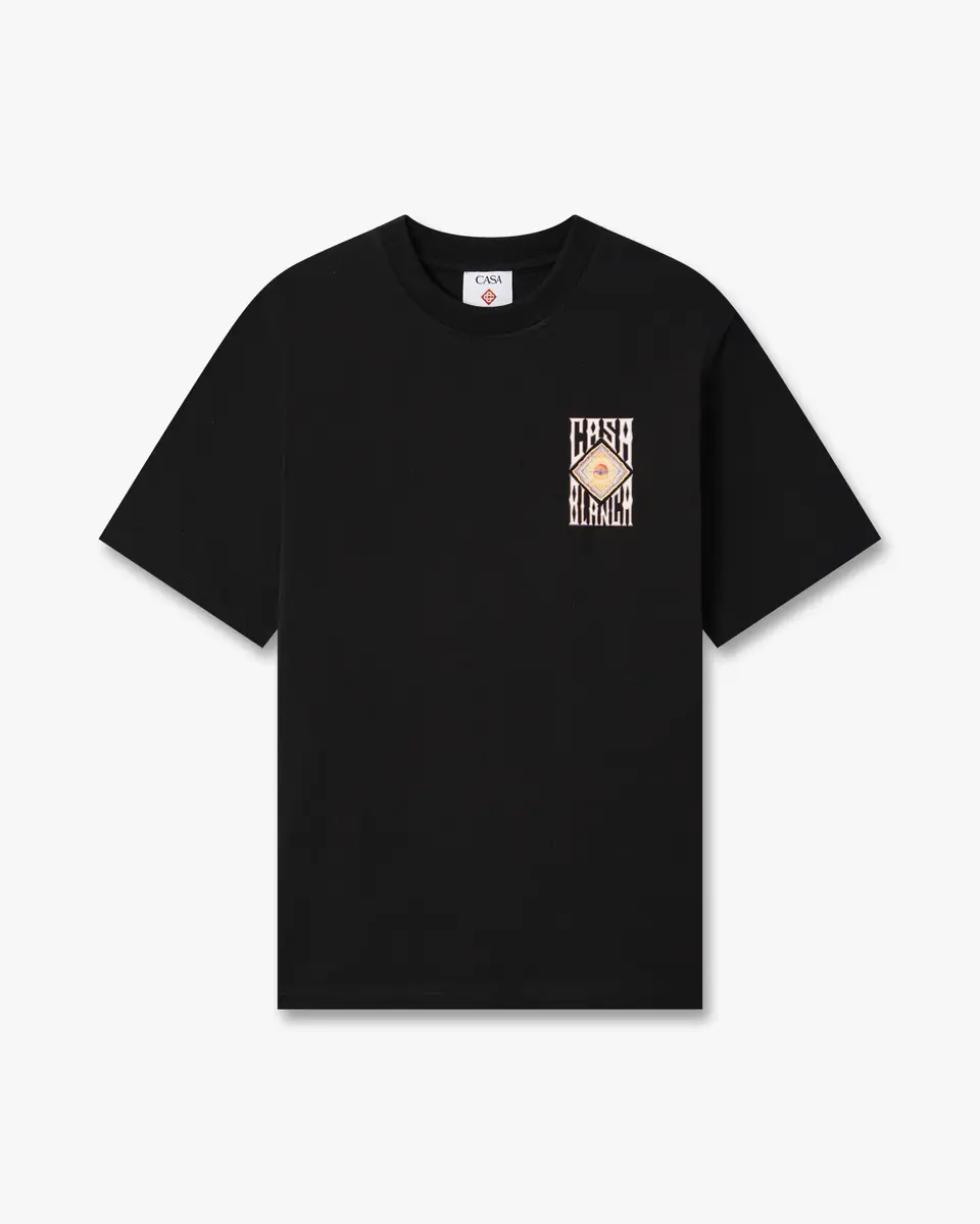 Casablanca Black Hermons Mirage Short Sleeve T-Shirt | Thumbnail 6 Casablanca Black Hermons Mirage Short Sleeve T-Shirt | Thumbnail 6