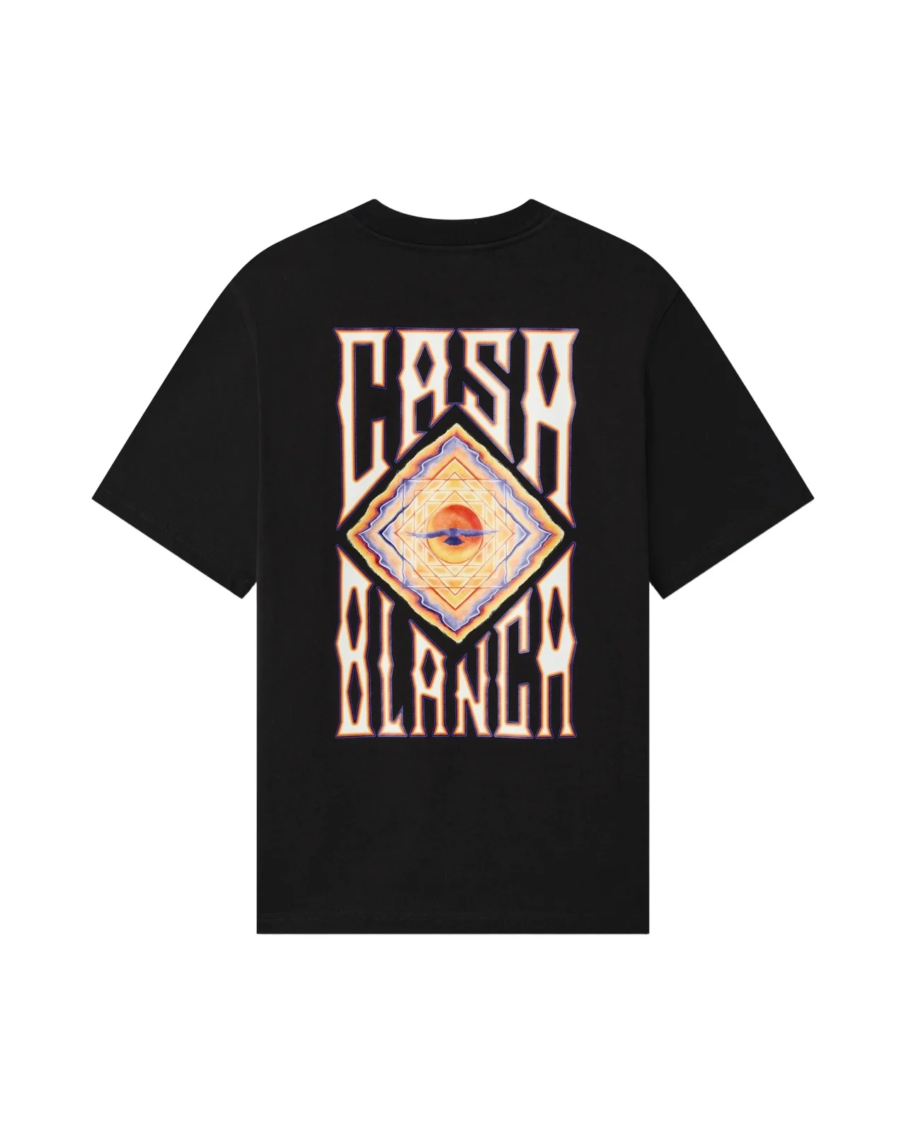 Casablanca Black Hermons Mirage Short Sleeve T-Shirt