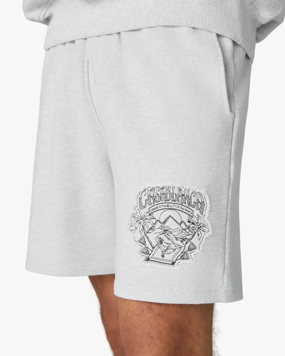 Casablanca Grey Eveil Ancestral Applique Shorts | Thumbnail 5 Casablanca Grey Eveil Ancestral Applique Shorts | Thumbnail 5