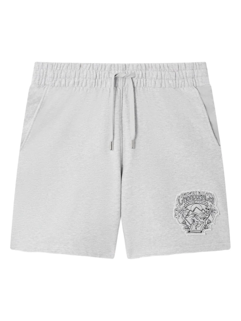 Casablanca Grey Eveil Ancestral Applique Shorts