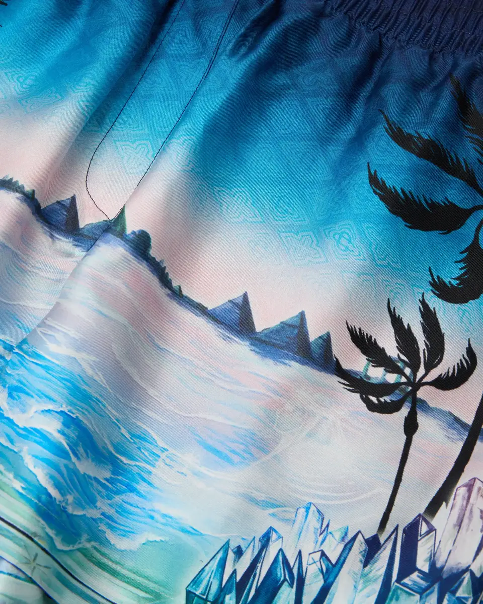Casablanca Crystal Alchemy Silk Twill Shorts | Thumbnail 6 Casablanca Crystal Alchemy Silk Twill Shorts | Thumbnail 6