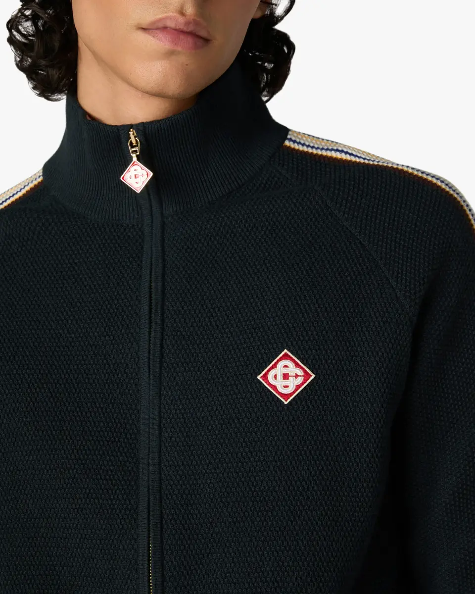Casablanca Café Culture Wool Track Jacket | Thumbnail 5 Casablanca Café Culture Wool Track Jacket | Thumbnail 5
