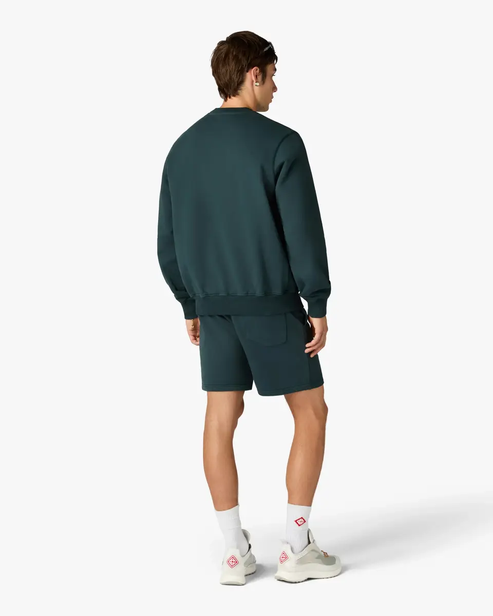 Casablanca Dark Teal Geometrie Sacree Embroidered Shorts | Thumbnail 3