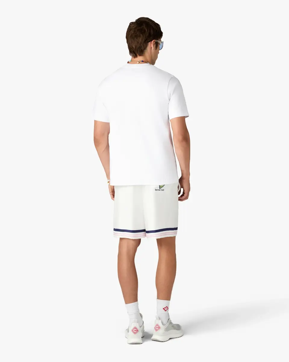 Casablanca White Monde Perdu Tennis Club Icon Short Sleeve T-Shirt | Thumbnail 3