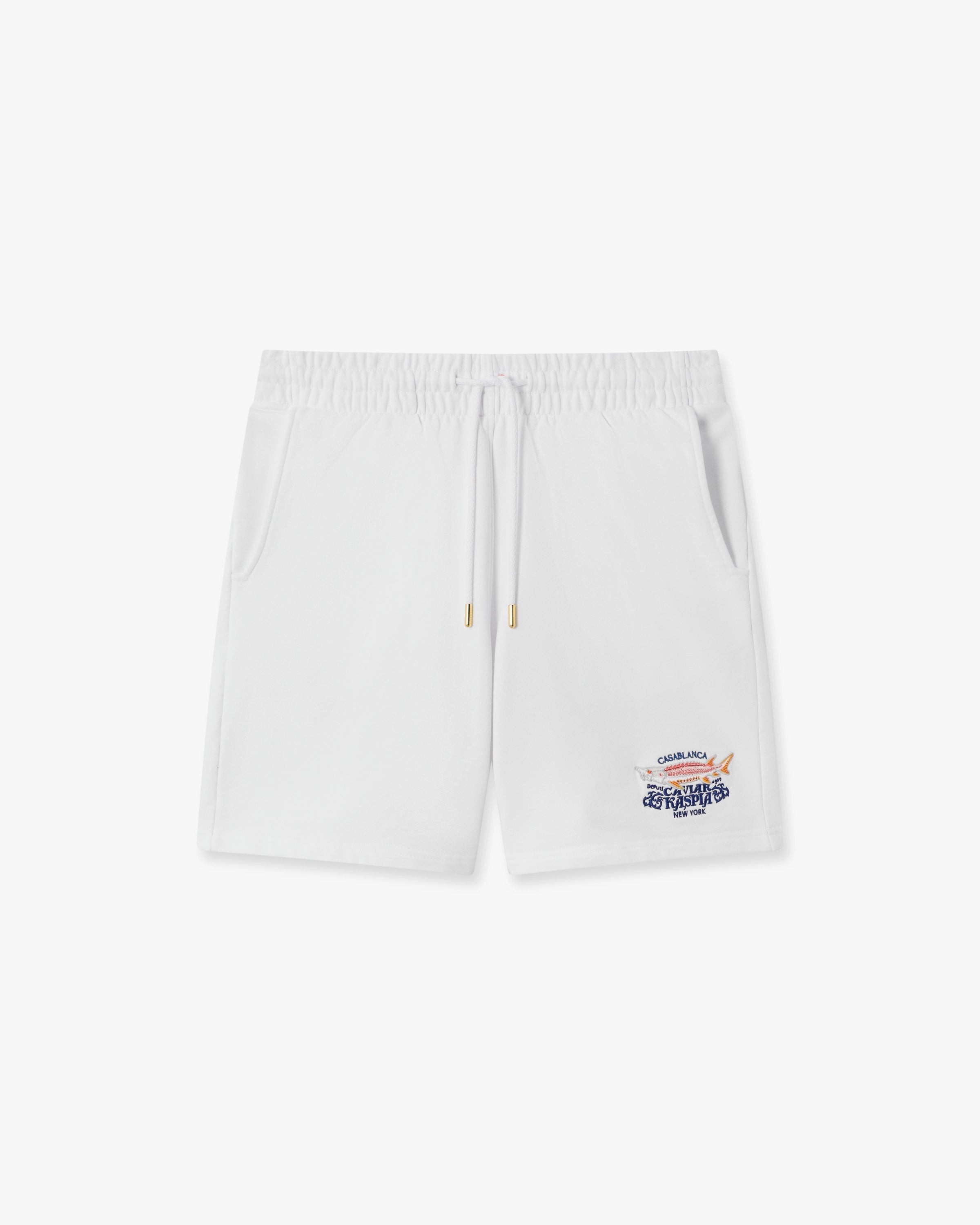 White Casa Kaspia New York Printed Sweatshorts White Casa Kaspia New York Printed Sweatshorts