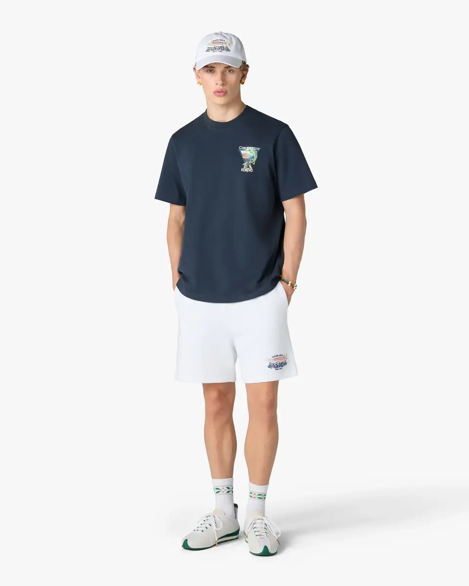 Casablanca White Casa Kaspia New York Printed Sweatshorts | Thumbnail 2