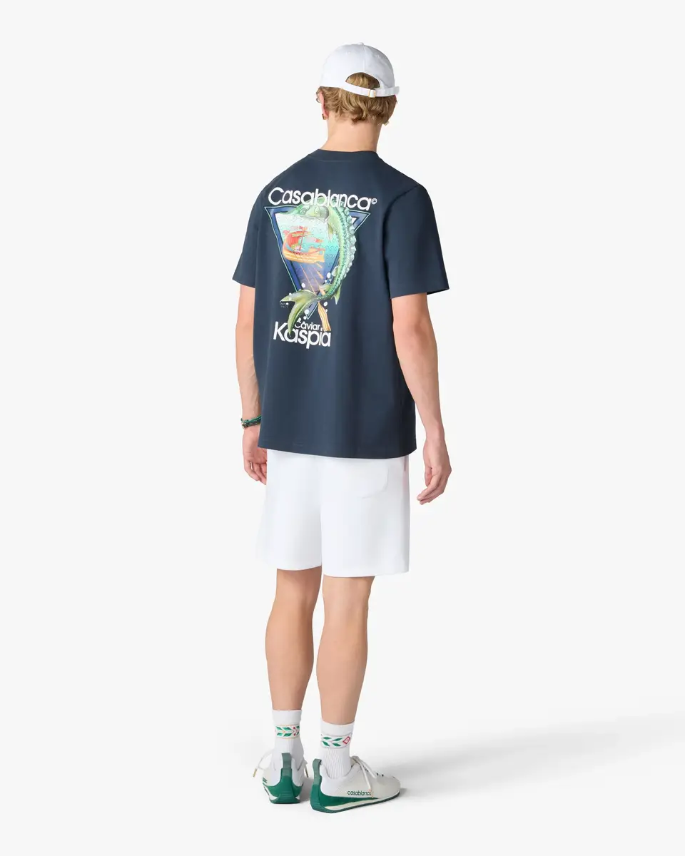Casablanca White Casa Kaspia New York Printed Sweatshorts | Thumbnail 3