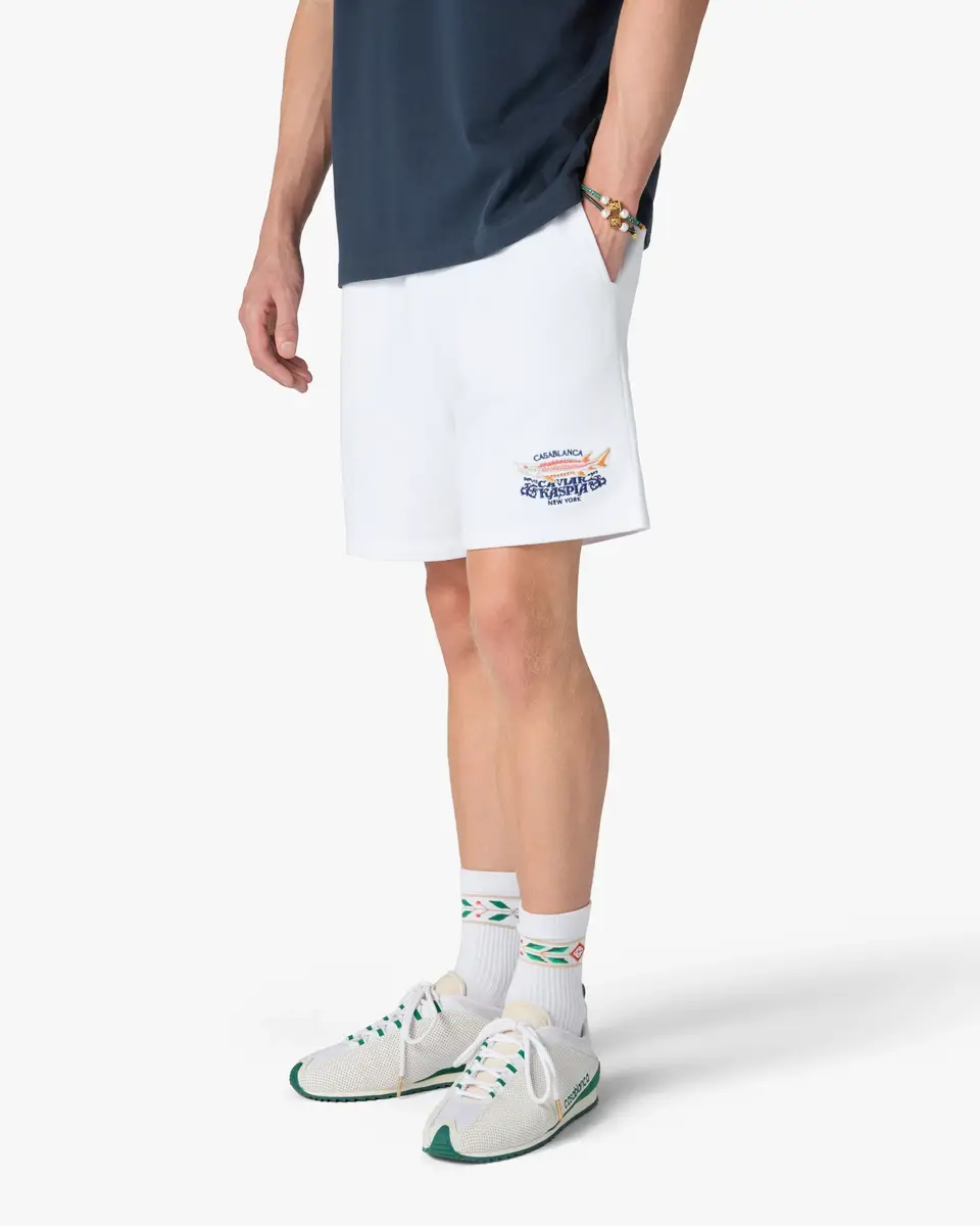 Casablanca White Casa Kaspia New York Printed Sweatshorts | Thumbnail 4
