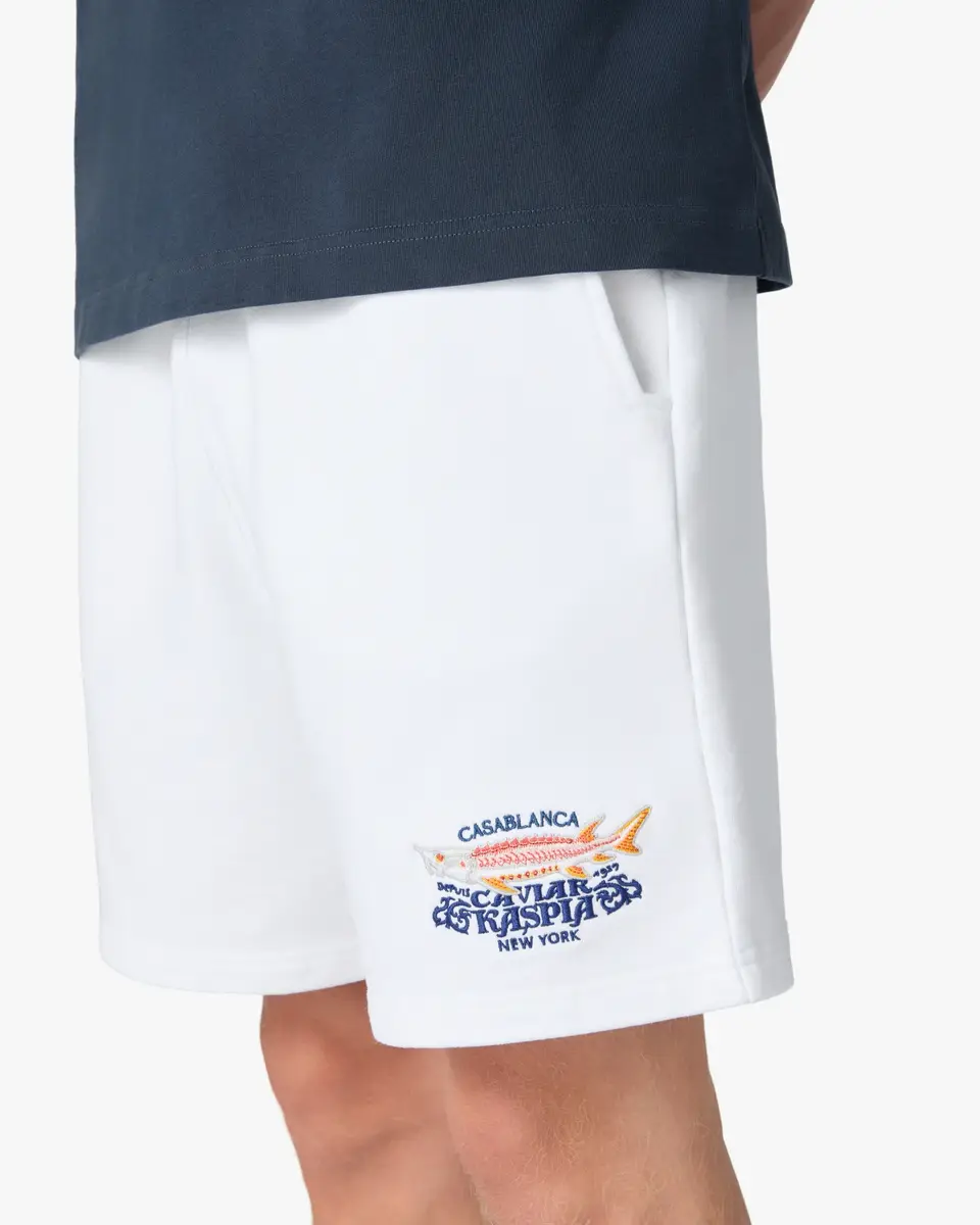 Casablanca White Casa Kaspia New York Printed Sweatshorts | Thumbnail 5