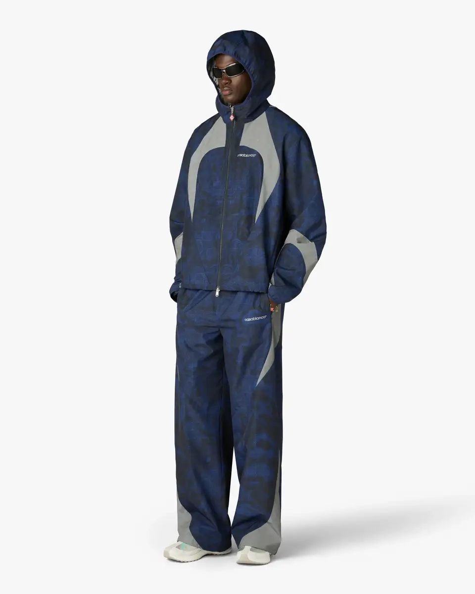 Casablanca Blue Heatmap Zip-Up Hooded Jacket | Thumbnail 3 Casablanca Blue Heatmap Zip-Up Hooded Jacket | Thumbnail 3