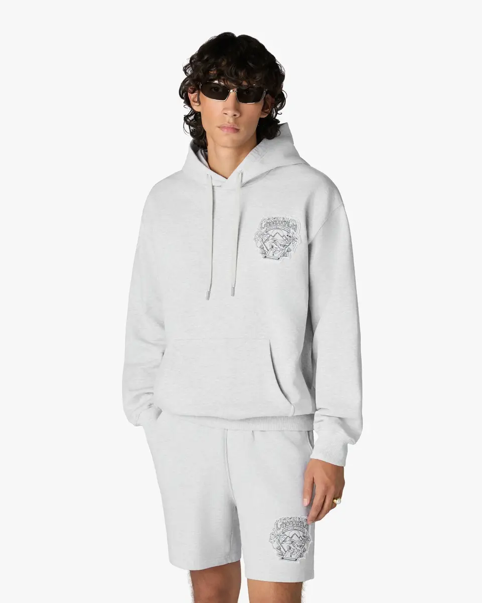 Casablanca Grey Eveil Ancestral Applique Hooded Sweatshirt | Thumbnail 4 Casablanca Grey Eveil Ancestral Applique Hooded Sweatshirt | Thumbnail 4