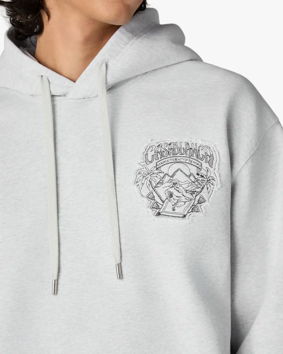 Casablanca Grey Eveil Ancestral Applique Hooded Sweatshirt | Thumbnail 5 Casablanca Grey Eveil Ancestral Applique Hooded Sweatshirt | Thumbnail 5