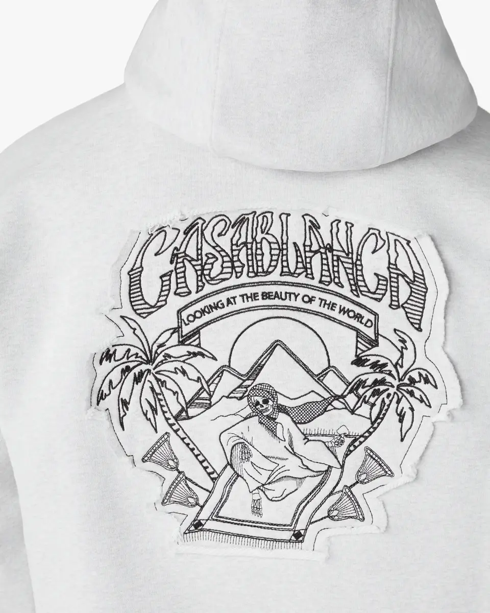 Casablanca Grey Eveil Ancestral Applique Hooded Sweatshirt | Thumbnail 6 Casablanca Grey Eveil Ancestral Applique Hooded Sweatshirt | Thumbnail 6