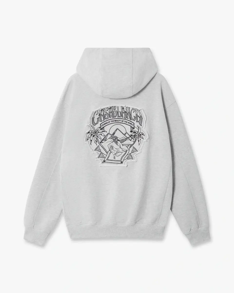 Casablanca Grey Eveil Ancestral Applique Hooded Sweatshirt | Thumbnail 7 Casablanca Grey Eveil Ancestral Applique Hooded Sweatshirt | Thumbnail 7