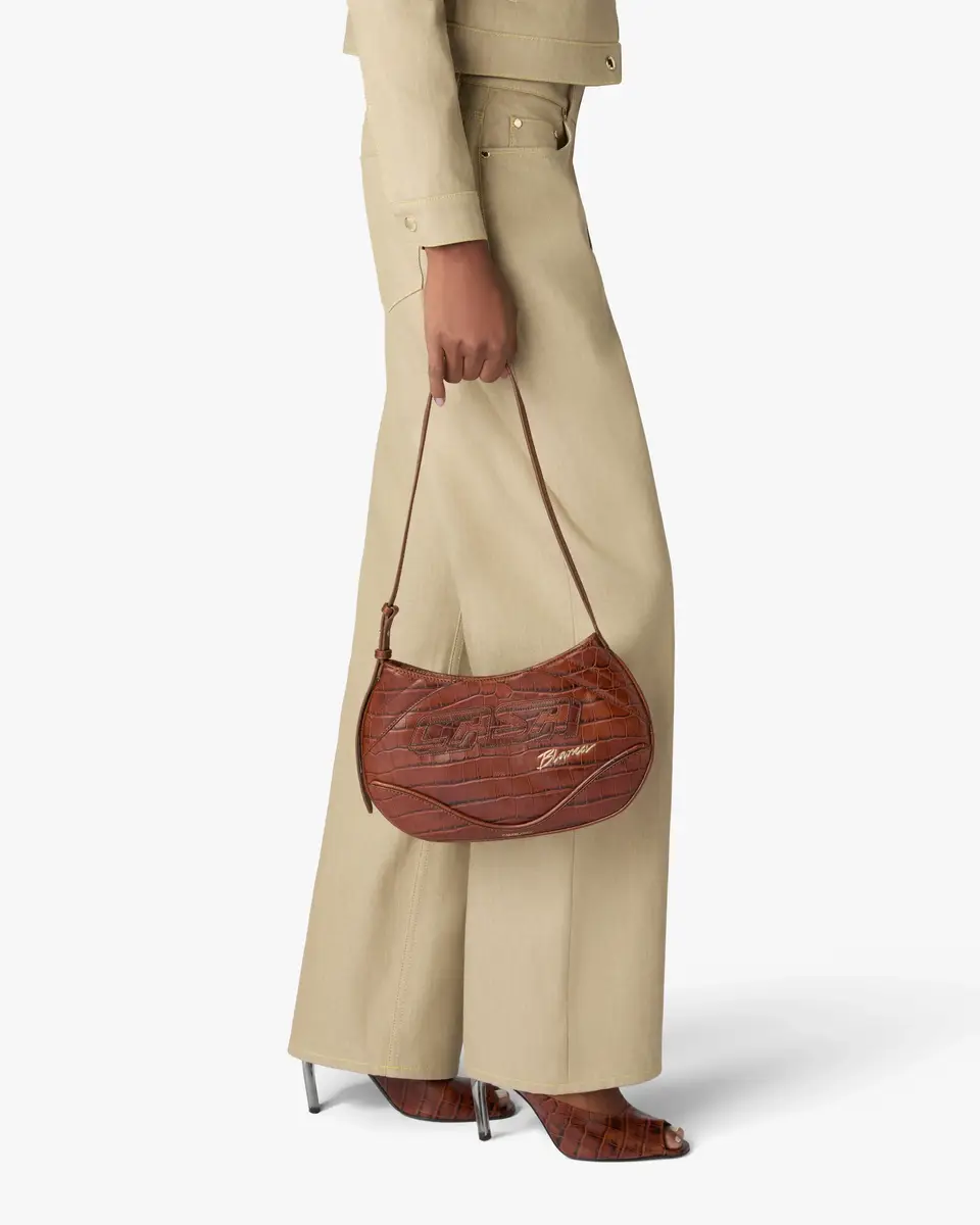 Casablanca Brown Slim Biker Bag | Thumbnail 2 Casablanca Brown Slim Biker Bag | Thumbnail 2